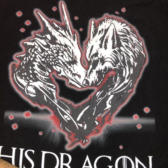 Game of thrones size large His Dragon T-shirt - Picture 4 of 5